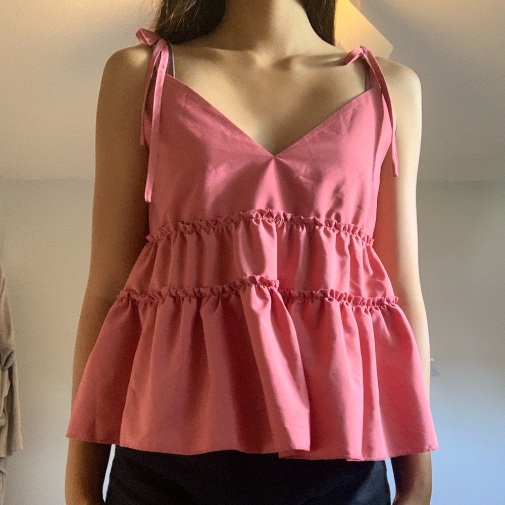 SHEIN ruffle tank top